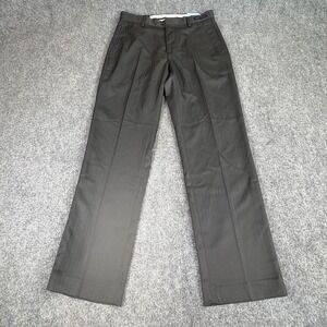 Michael Brandon Dress Pants Mens 30x30 Charcoal Slim Fit Micro Touch Career Work